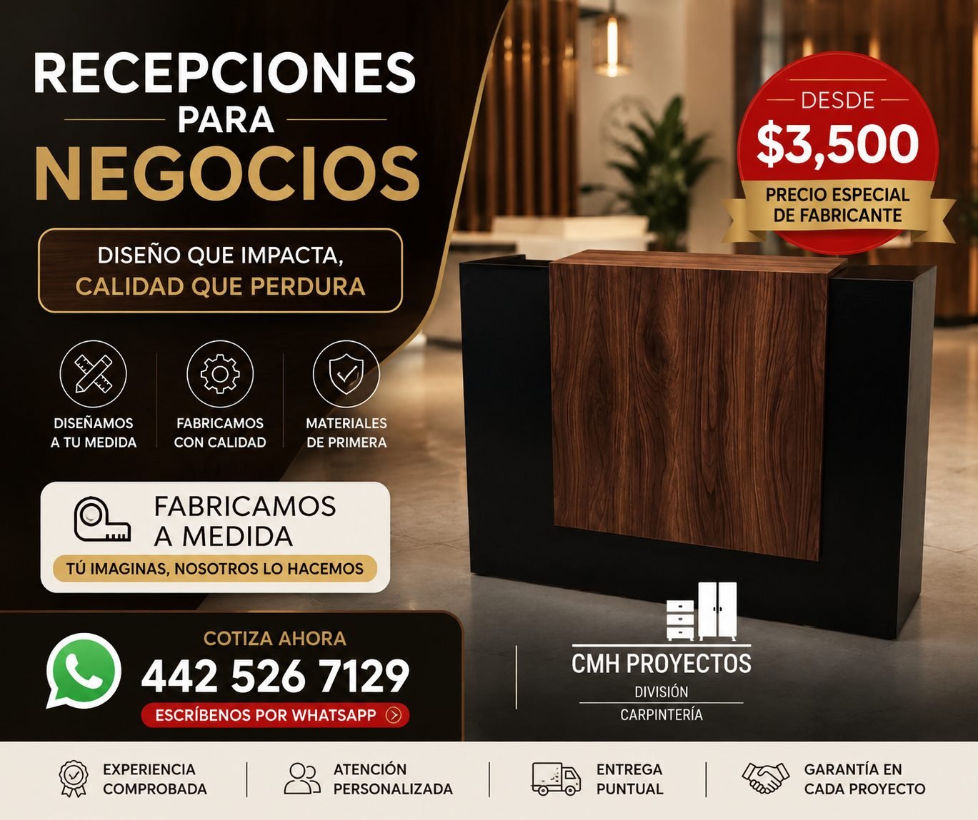 Recepción para negocio